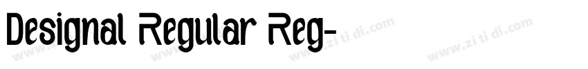 Designal Regular Reg字体转换